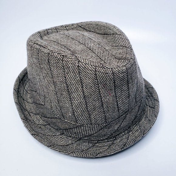 Something Special Thin Rim Striped Fedora Hat - Picture 10 of 10